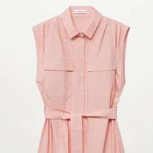 MANGO Belt Shirt Dress